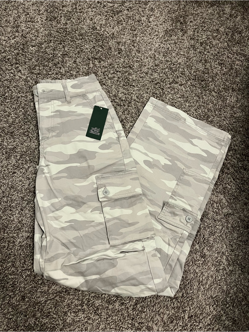 wild fable Light Gray Camo Cargo Pants
